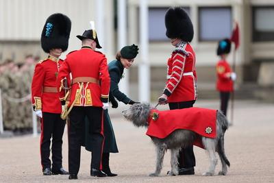 Kate Middleton at the Irish Guard's St.Patrick's Day Parade-stock-photo