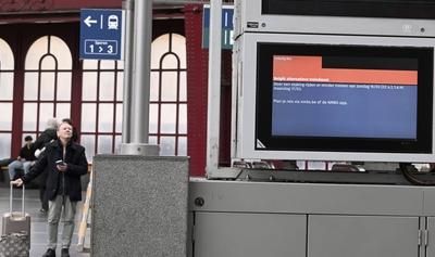 Rail Strike NMBS-SNCB-stock-foto