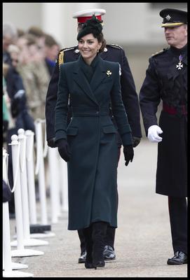 Kate Middleton at the Irish Guard's St.Patrick's Day Parade-stock-photo