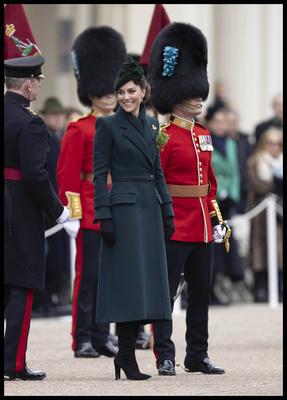 Kate Middleton at the Irish Guard's St.Patrick's Day Parade-stock-photo