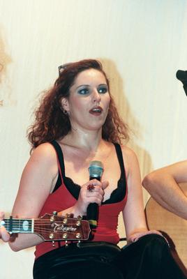 Rosenstolz Konzert - 04.07.1999 - AnNa R. (Andrea Neuenhofen/Rosenbaum) // Konzert // 04.07.1999, Koeln NRW Deutschland-stock-photo
