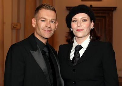 S?nger Anna Rosenbaum und Peter Plate beide GER beide Rosenstolz anl?sslich der Verleihung des Fre-stock-foto
