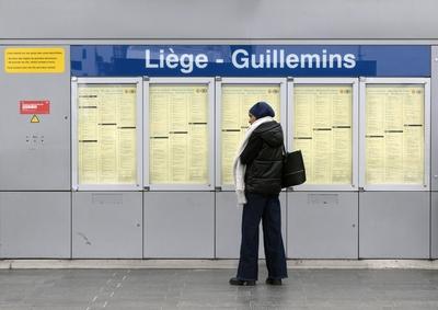 Rail Strike NMBS-SNCB-stock-foto
