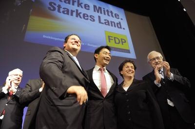 Bildnummer: 56840689  Datum: 06.01.2012  Copyright: imago/Sven Simonv.li:Patrick  D?ring,FDP Generalsekret?r,Philipp  R?sler,Parteivorsitzender,Birgit HOMBURGER,FDP,stellvertretende Parteivorsitzende,Rainer  Br?derle,FDP,Fraktionsvorsitzender. Dreik?nigstreffen der FDP in Stuttgart,Dreik?nigstreffen, Freie Demokratische Partei Deutschlands,Politiker, People Politik GER xsp x0x 2012 quer Politik Politics Partein Parties FDP Free Democratic Party,Kundgebung Datenbank 56840689 Date 06 01 2012 Copyright Imago Sven Simon V left Patrick Doering FDP Secretary-General Philipp R?sler Party chairman Birgit Homburger FDP vice Party chairman Rainer Br?derle FDP Group Chairman Epiphany meeting the FDP in Stuttgart Epiphany meeting Free Democratic Party Germany Politicians Celebrities politics ger xsp x0x 2012 horizontal politics POLITICS Parties Parties FDP Free Democratic Party Rally Database-stock-photo