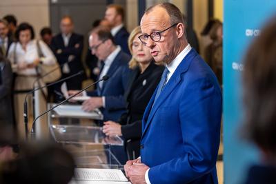 Statement der der CDU/CSU-stock-photo