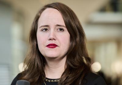 BT Abstimmung Grundgesetz?nderung - Ricarda Lang-stock-foto