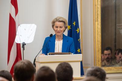 Ursula von der Leyen visits Denmark-stock-photo