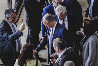 Sondersitzung im Deutschen Bundestag-stock-foto
