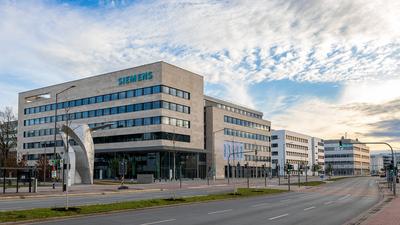 Siemens Campus, Erlangen, 25.01.2025-stock-foto