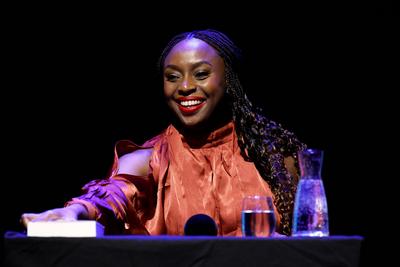 Chimamanda Ngozi Adichie-stock-foto