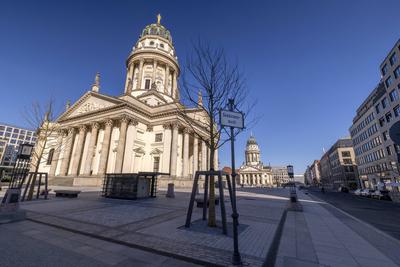 Gendarmenmarkt nach Wiederer?ffnung, Berlin, 17.03.2025-stock-foto