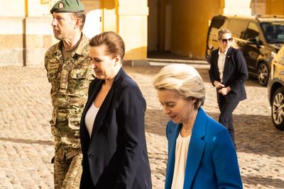 Ursula von der Leyen visits Denmark-stock-photo