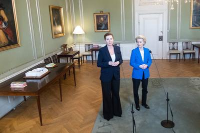 Ursula von der Leyen visits Denmark-stock-photo