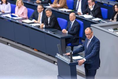 214. Sitzung des Bundestages am 18. M?rz 2025.-stock-foto