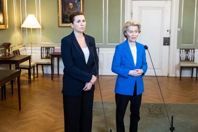 Ursula von der Leyen visits Denmark-stock-photo