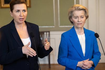 Ursula von der Leyen visits Denmark-stock-photo