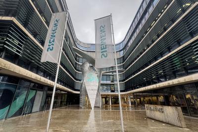Siemens Hauptversammlung 2025-stock-foto