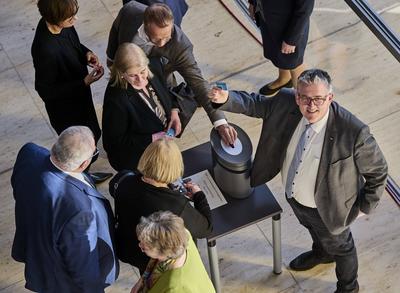 BT Abstimmung Grundgesetz?nderung-stock-foto