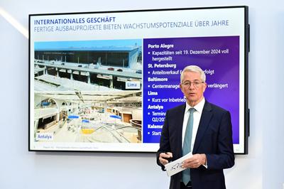 Fraport AG - Bilanzpressekonferenz.-stock-foto