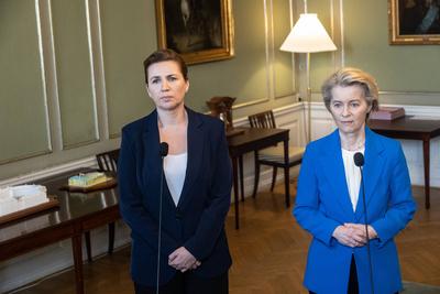 Ursula von der Leyen visits Denmark-stock-photo