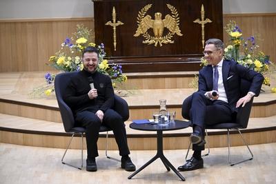 Ukrainian President Volodymyr Zelensky in Finland-stock-photo