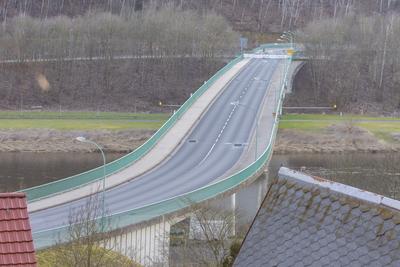 Gesperrte Carolabr?cke Bad Schandau-stock-foto