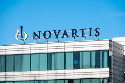 Novartis headquarters, a pharaceutical company in Vilvoorde, Flemish Brabant, Belgium, OCT 26, 2024-stock-foto