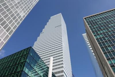 05.02.2025 Basel Schweiz. Bild : Roche-Tuerme Hochhaus,Hauptsitz. *** 05 02 2025 Basel Switzerland Image Roche towers hi-stock-foto