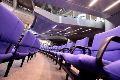 Plenarsaal Deutscher Bundestag-stock-foto