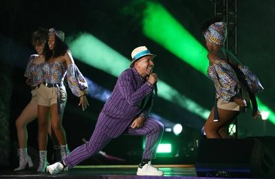 Ross Antony Show Erfurt 09.07.2021 , Erfurt, BUGA-Gel?nde, egapark, Ross Antony Show im Bild: Lou Bega-stock-foto