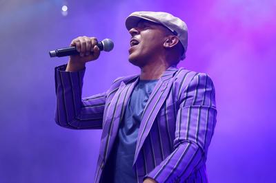 Lou Bega live beim Berliner Rundfunk Open Air 2022 auf der Parkb?hne Wuhlheide. Berlin, 11.06.2022 *** Lou Bega live at-stock-foto