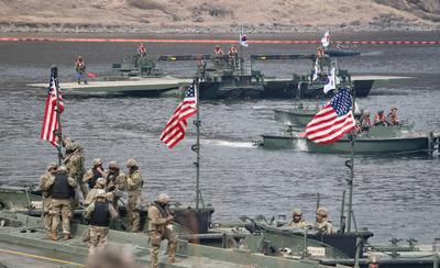US and South Korea military exercises in South Korea-stock-foto
