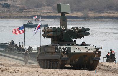 US and South Korea military exercises in South Korea-stock-foto
