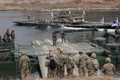 US and South Korea military exercises in South Korea-stock-foto