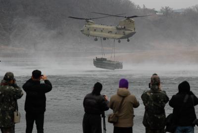 US and South Korea military exercises in South Korea-stock-foto