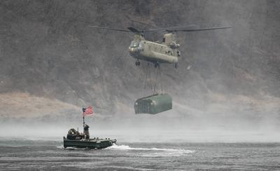US and South Korea military exercises in South Korea-stock-foto