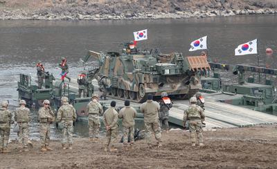 US and South Korea military exercises in South Korea-stock-foto
