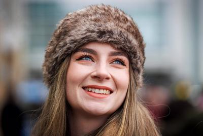 Elle Perry from Tewkesbury ahead of Day 2 of the Cheltenham Festival 12/3/2025-stock-photo