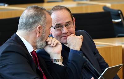 Plenum Thueringer Landtag-stock-foto