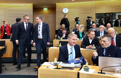 Plenum Thueringer Landtag-stock-foto