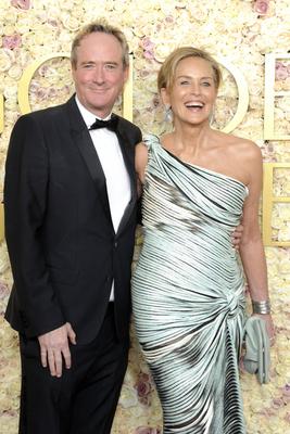 Jim Osborne und Sharon Stone-stock-foto