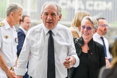 Deplacement de Francois Bayrou a la Reunion-stock-foto