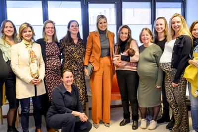Queen M?xima visits Promising Start Zeist, ZEIST, The Netherlands-stock-foto