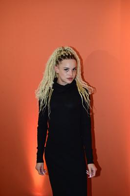 Christin Okpara beim Mates Date Influencer Event auf der Berlin Fashion Week A/W 2025 in der Berliner Freiheit. Berlin,-stock-foto
