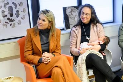 Queen M?xima visits Promising Start Zeist, ZEIST, The Netherlands-stock-foto