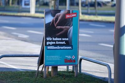 Wahlplakate - Bundestagswahl 2025-stock-foto