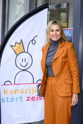 Queen M?xima visits Promising Start Zeist, ZEIST, The Netherlands-stock-foto