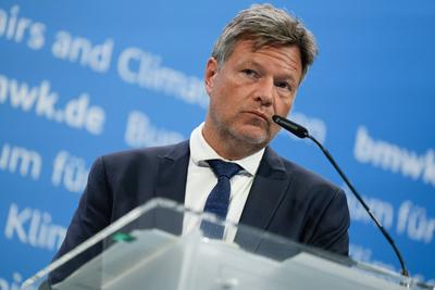 News Bilder des Tages Bundesminister Robert Habeck legt Konzept f?r gr?ne Leitm?rkte vor Das Bundeministerium f?r Wirtsc-stock-photo