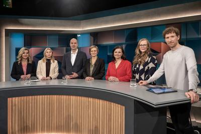 Hart aber Fair am 27. Januar 2025 zum Thema ?Zukunft der Wirtschaft in Deutschland?.-stock-photo