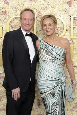 Jim Osborne und Sharon Stone-stock-foto